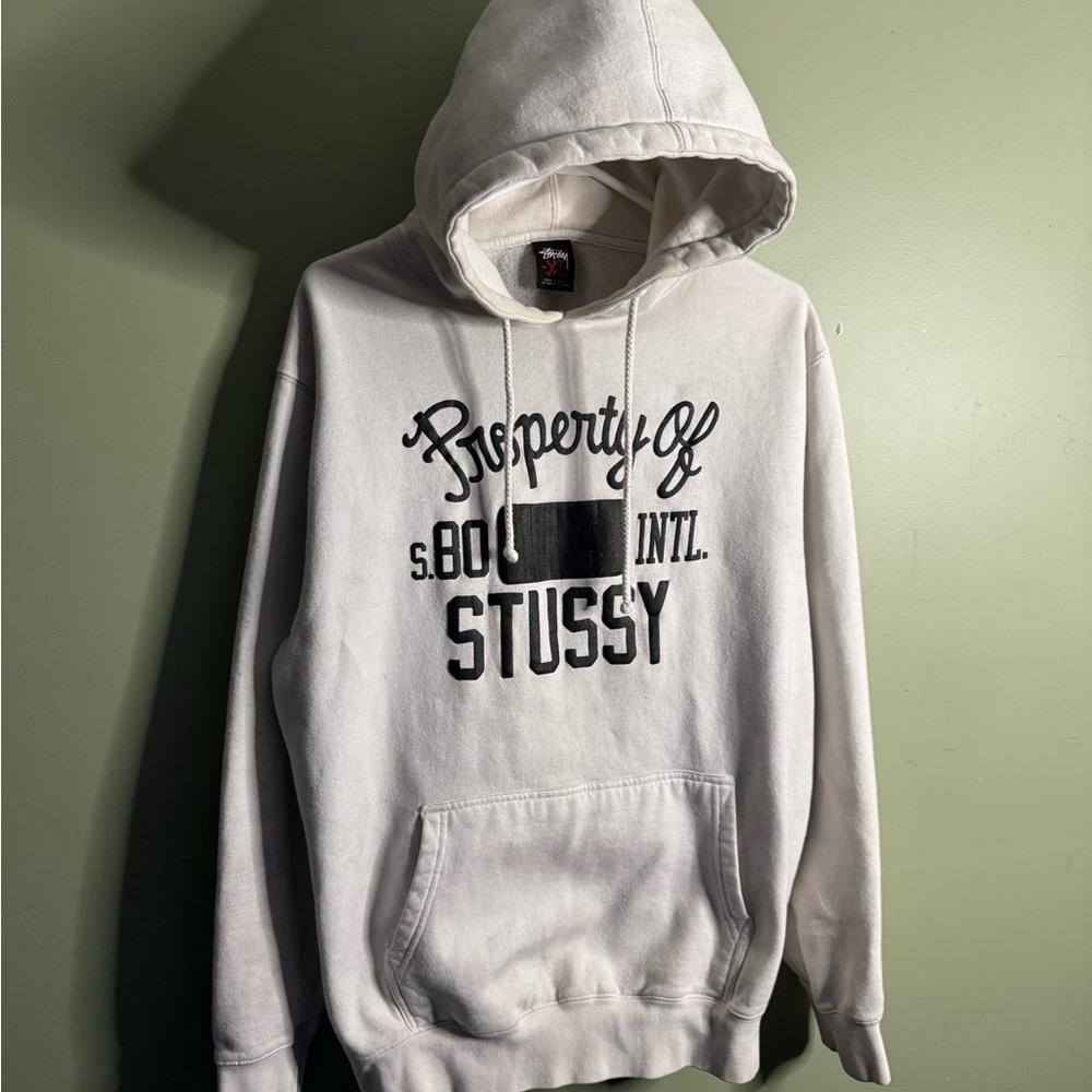 Stussy White Mens Hoodie (XL)
